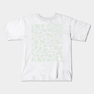 Neutral Blue Abstract shapes Terrazzo Marble Pattern Kids T-Shirt